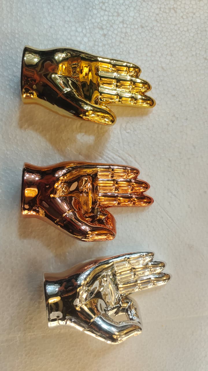 Metallic Hamsa/Open Hand Figurines