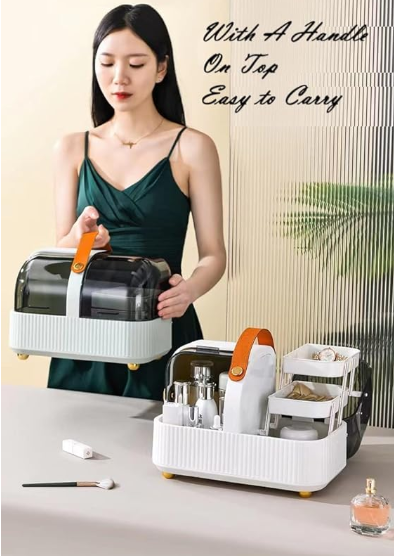 Dustproof Portable Cosmetic Storage Box