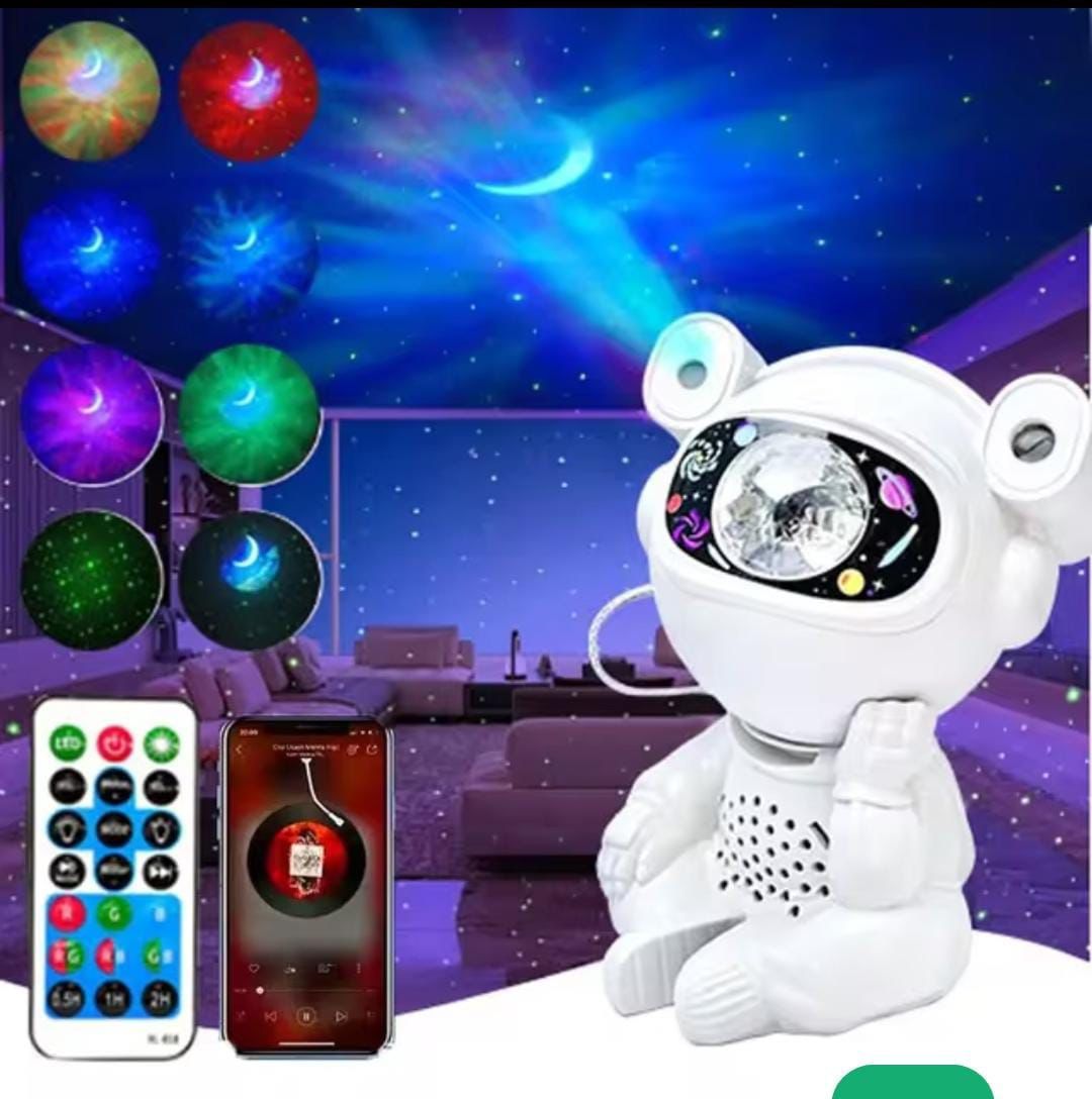 Astronaut Star Projector Lamp - With Bluetooth Speake