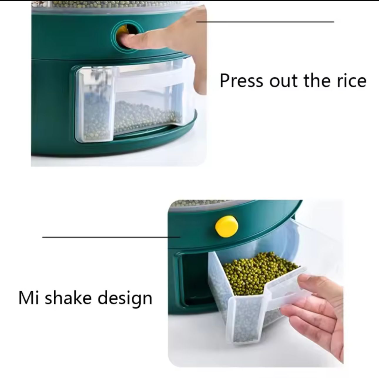 360° Rotatory Rice Dispenser 7 Liter - Premium Quality