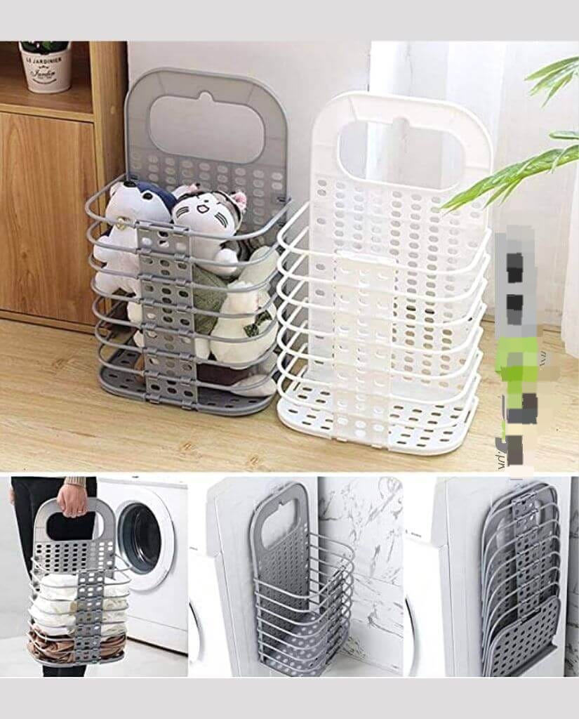 Wall Hanging Folding Dirty Clothes Basket