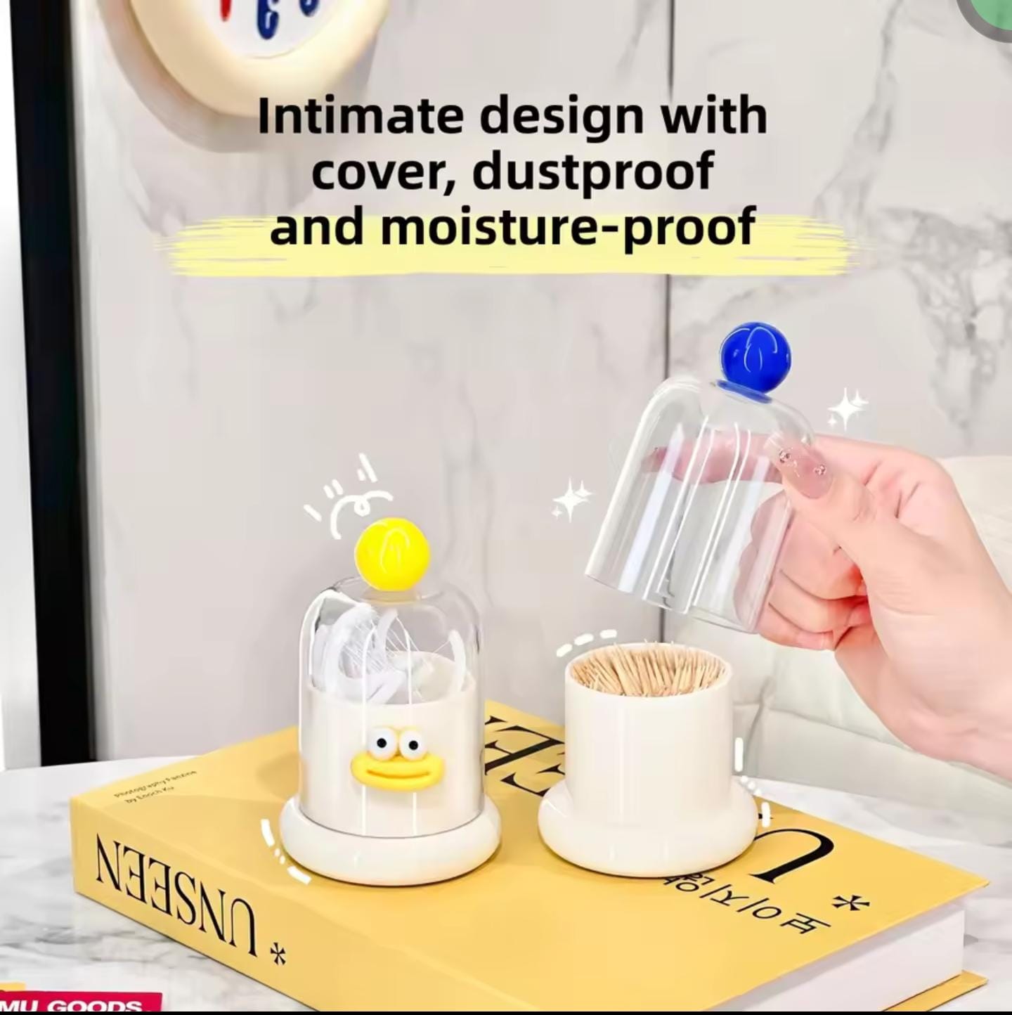 New Creative Cotton Swab/ Tooth Pick Holder - Pack of 2