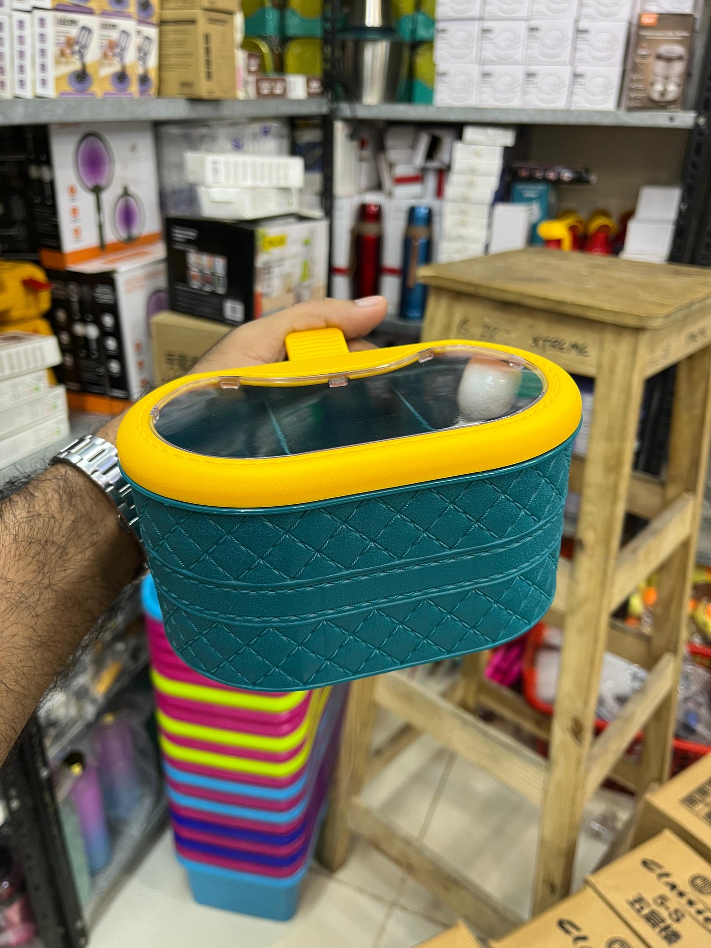 3 Portion Spice Jar With Spoon