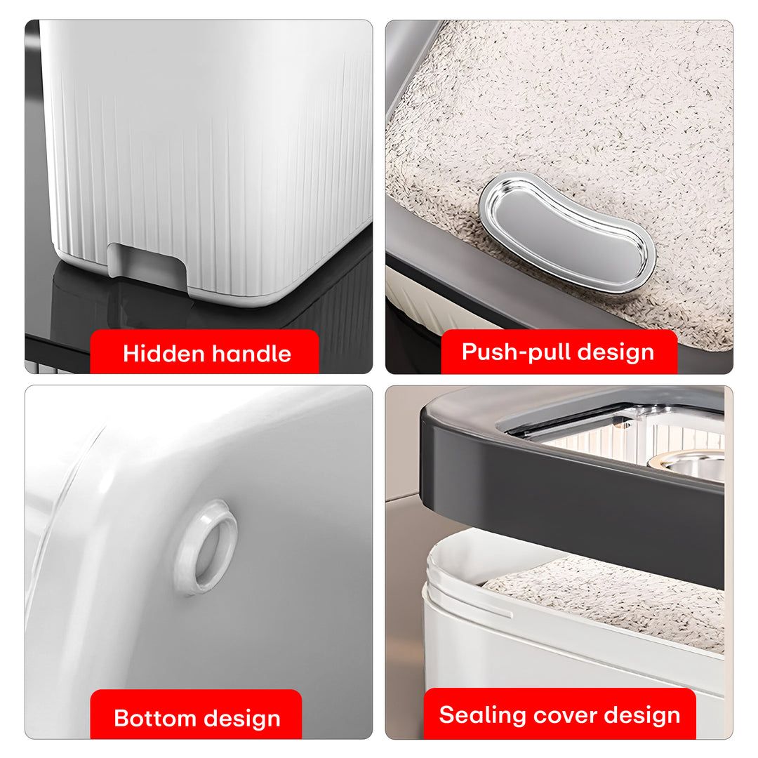 Airtight Rice Bucket Cereal Dispenser