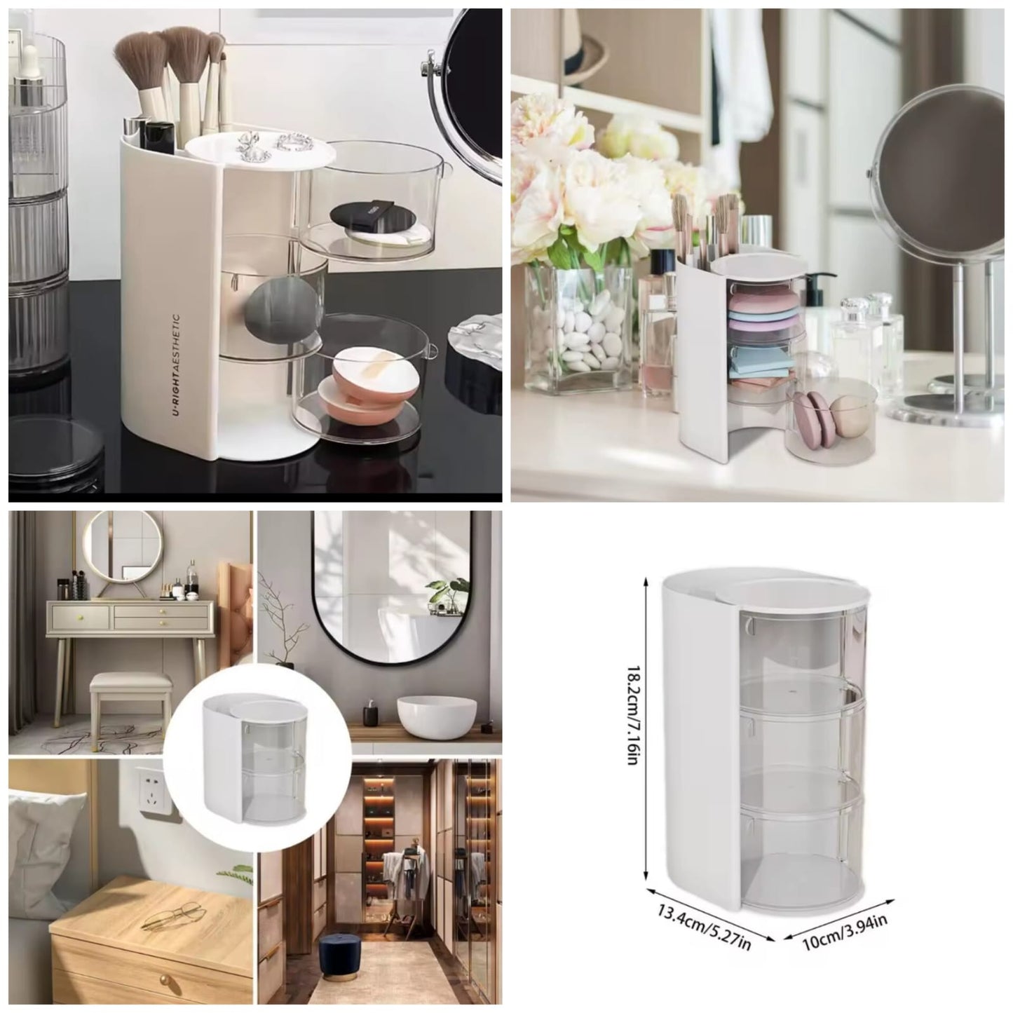 3Layer Makeup Brush Organizer