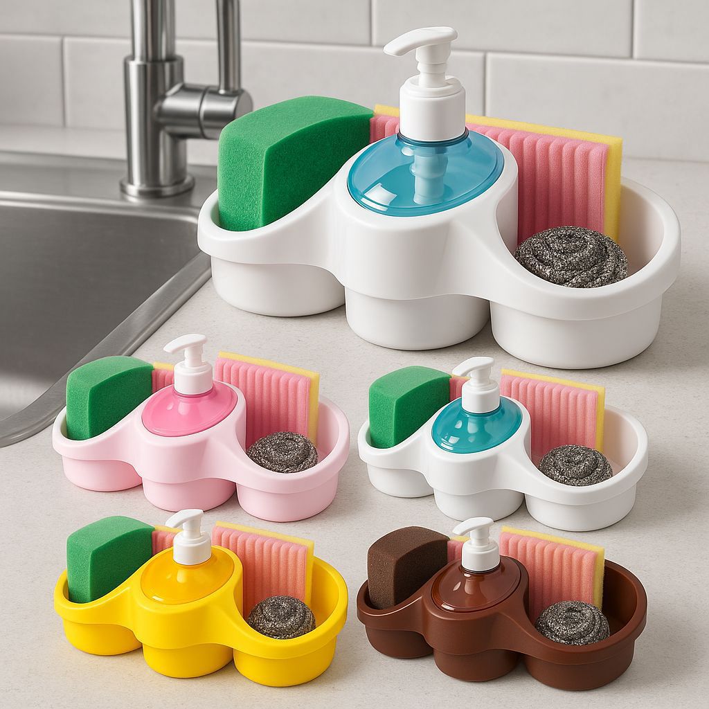 Soap Dispenser and Sponge Holder