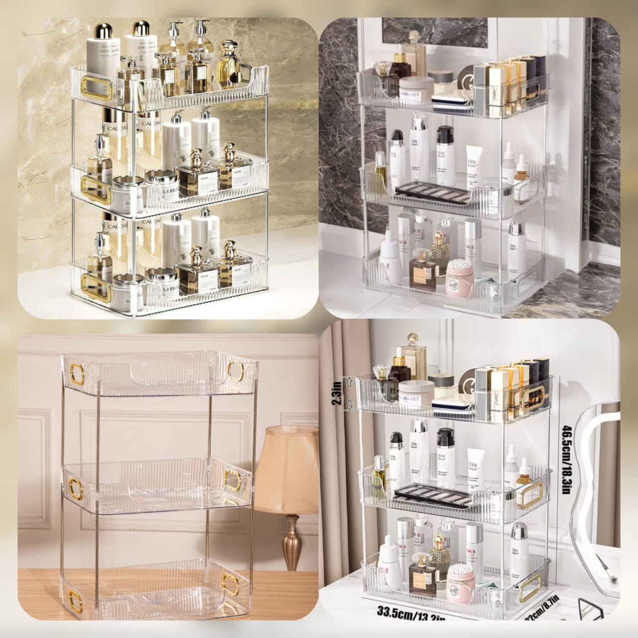 Acrylic Desktop Trolly