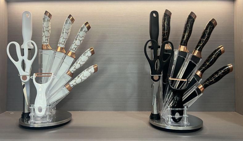 8pcs Luxury Knife 🔪 Set With Stand