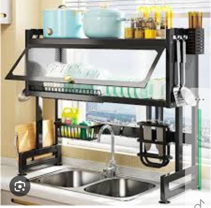 85cm Heavy Quality Kitchen Storage Dish Rack With Cabinet