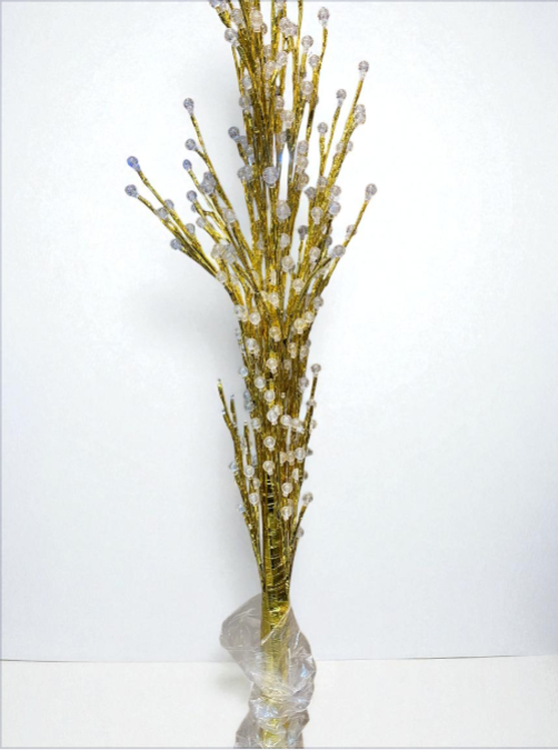 Decorative Gold LED Twig Tree