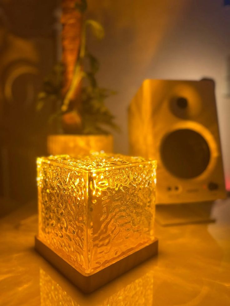 Cube Water Ripple Projector Lamp