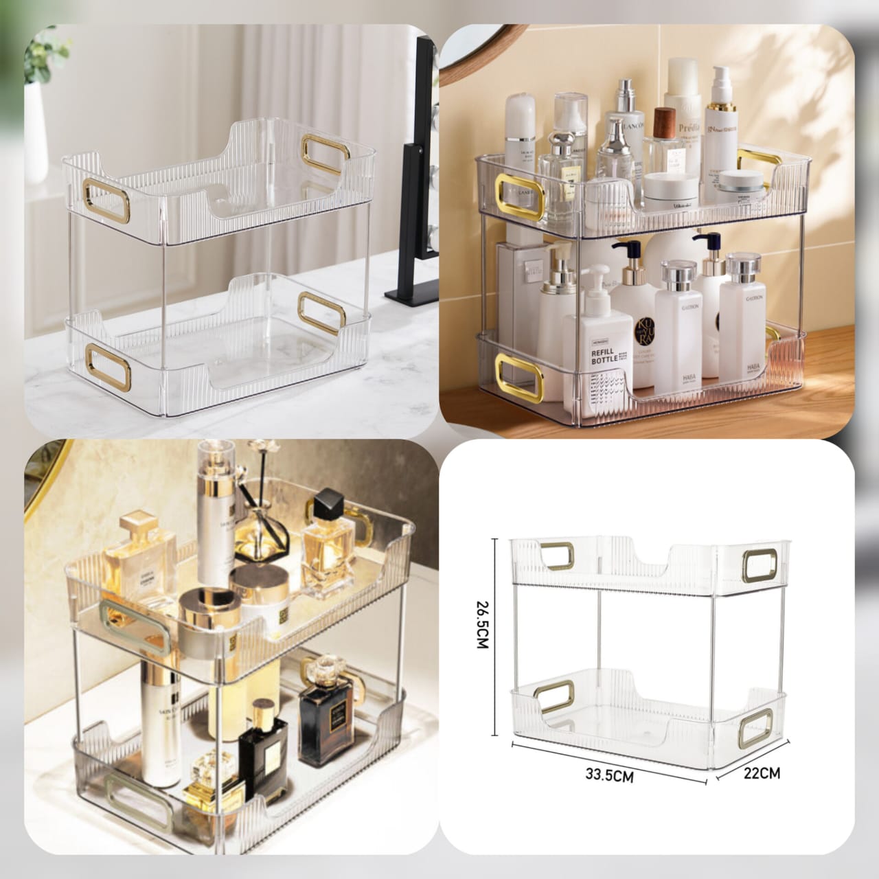 Acrylic Desktop Trolly