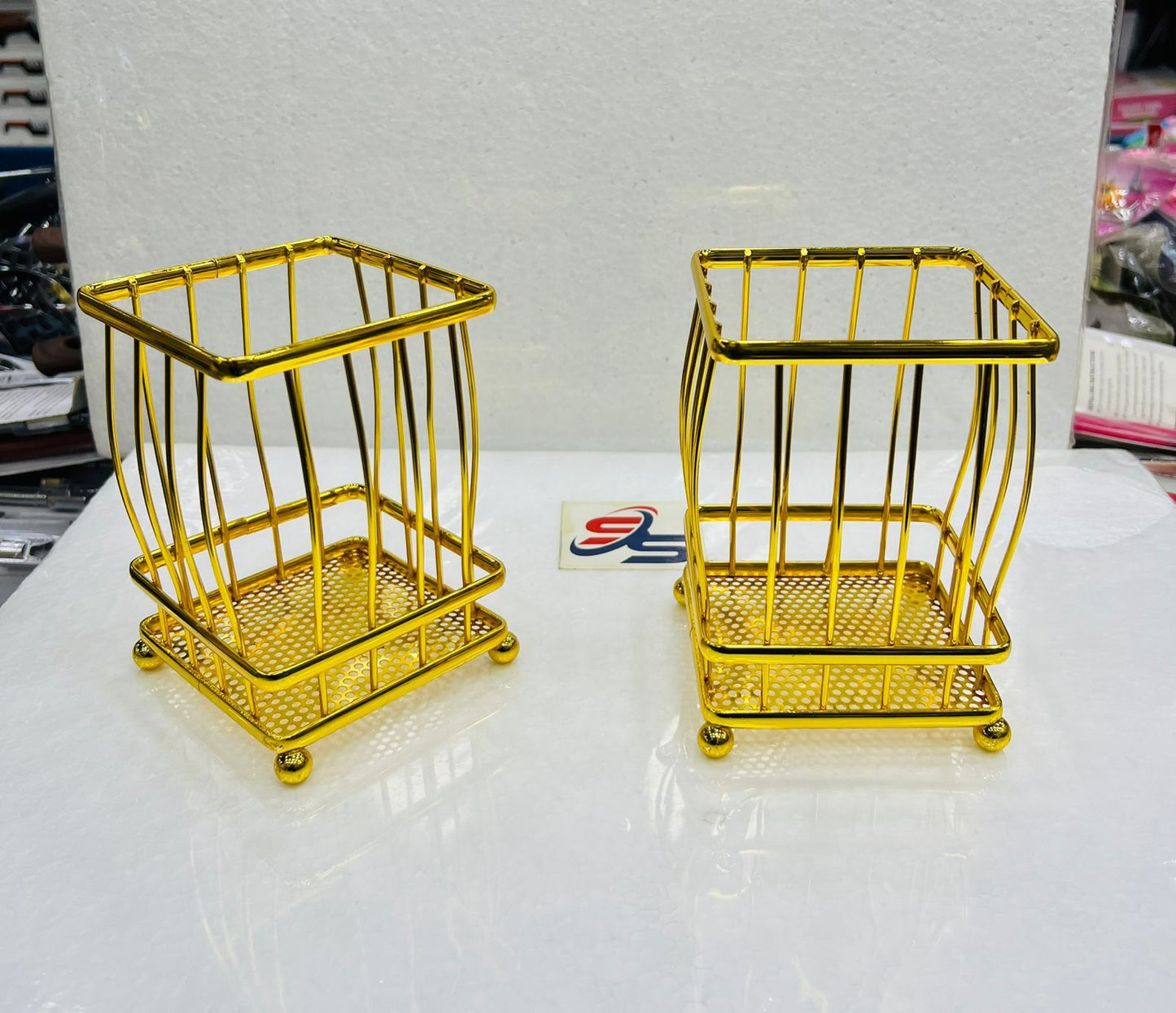 GOLDEN KITCHEN SPOON HOLDER - HEAVY QUALITY - EACH