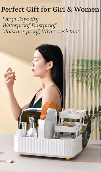 Dustproof Portable Cosmetic Storage Box