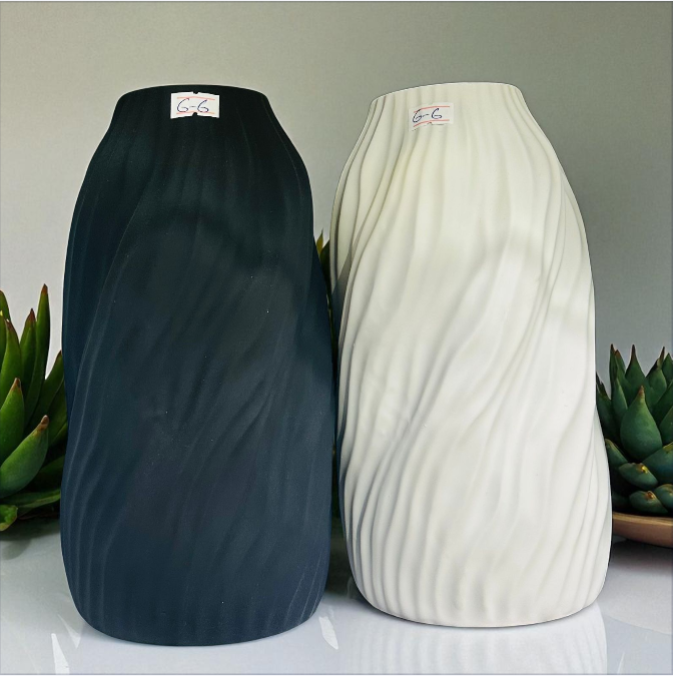 Modern Black & White Decorative Vases - EACH