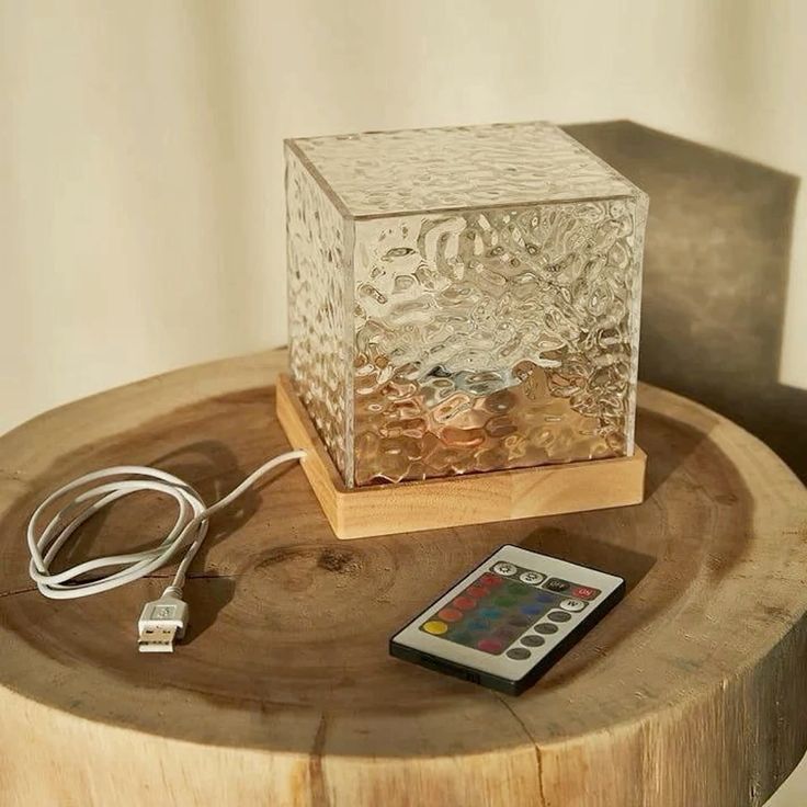 Cube Water Ripple Projector Lamp