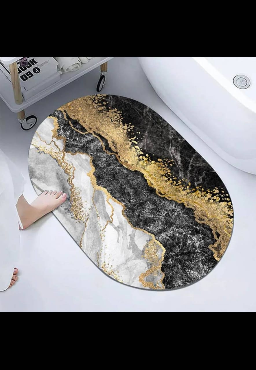 Water Absorbent & Anti Slip Bathroom Mat - Good Quality