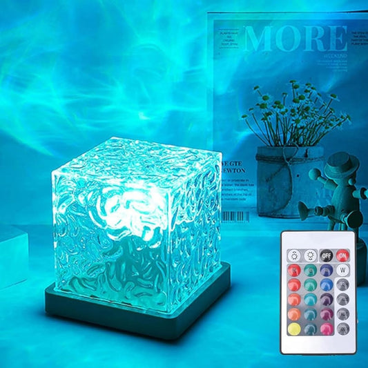 Cube Water Ripple Projector Lamp