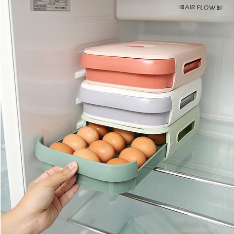 New Drawer Type Egg Storage Box with Date Reminder