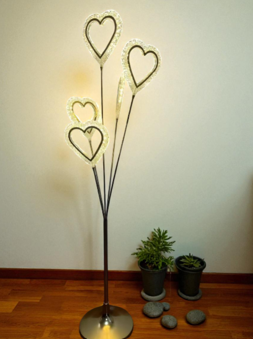 Heart-Shaped LED Floor Lamp
