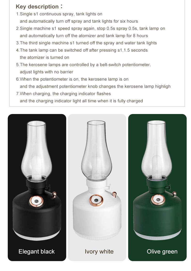 Vintage Lamp Humidifier