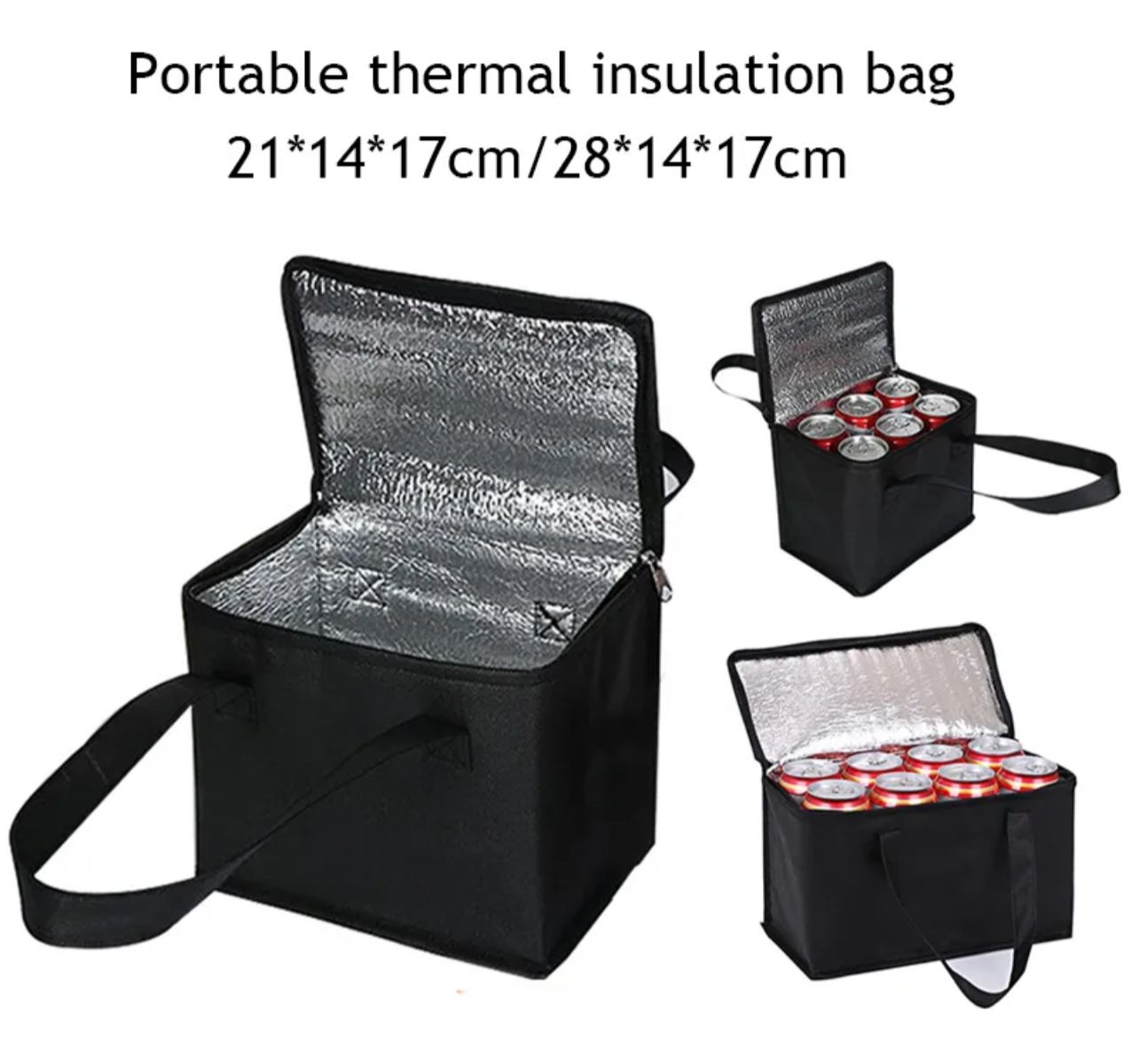 Portable Cooler Bag for Drinks and Snacks