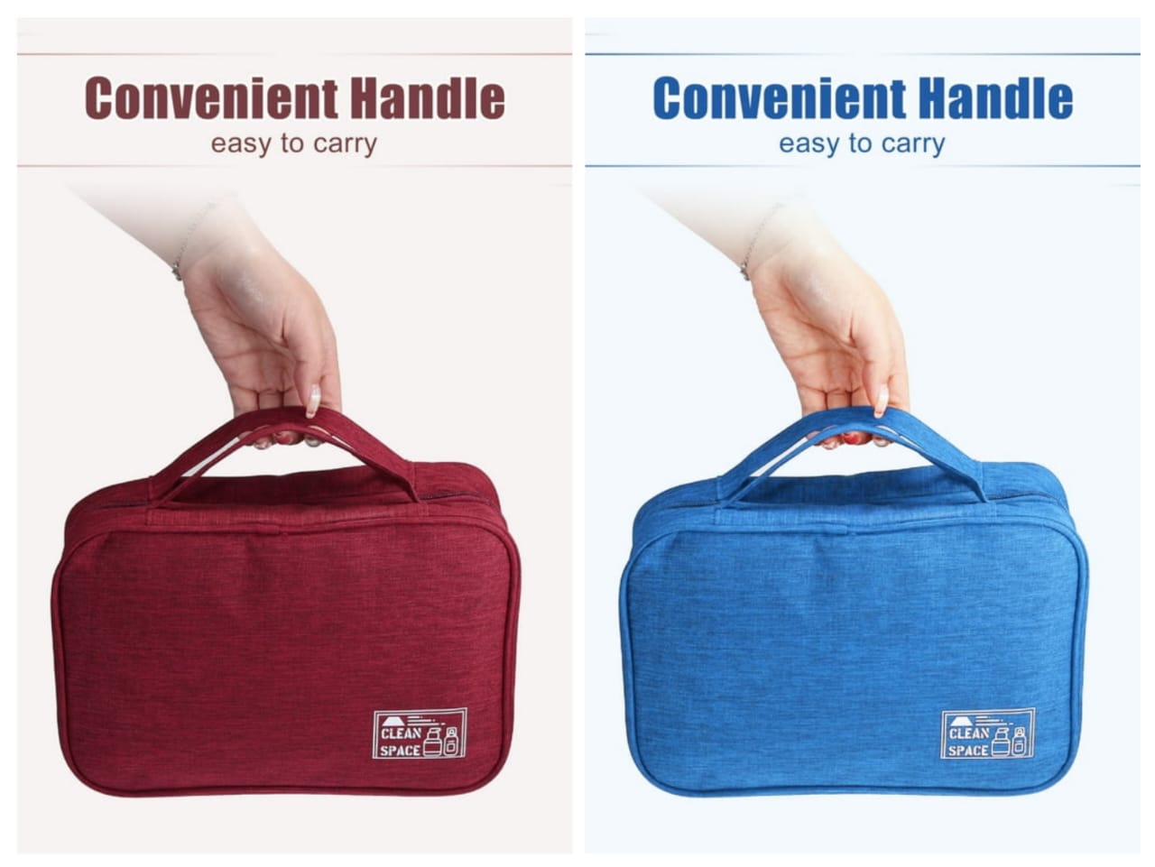 Travel  Makeup Bag with Compartments