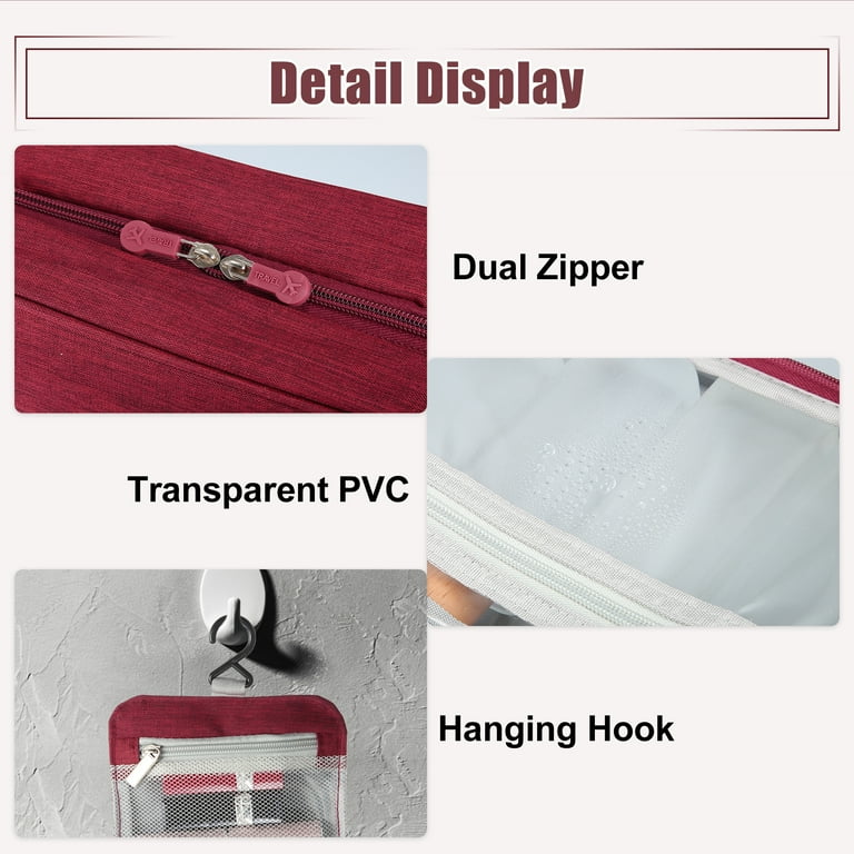 Travel  Makeup Bag with Compartments