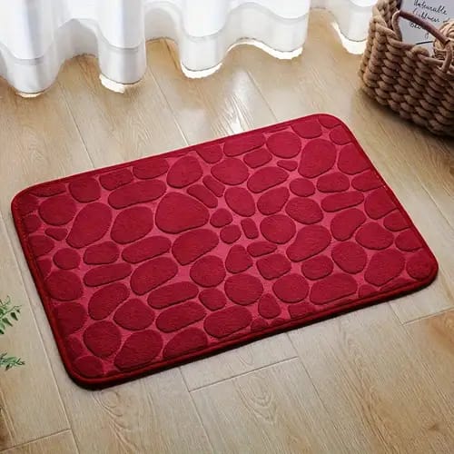 Pebble Stone Embossed Water Absorbent Anti-Slip Door Mat