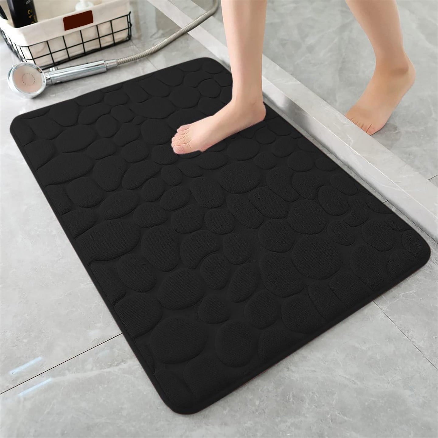 Pebble Stone Embossed Water Absorbent Anti-Slip Door Mat