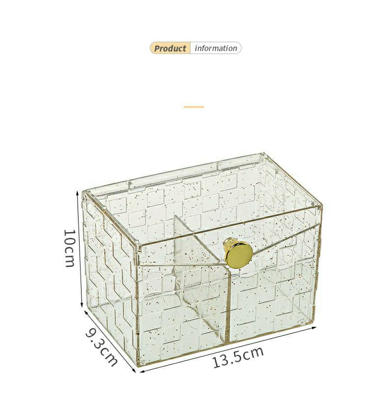 Mini Elegant 2 Compartment Holder With Lid