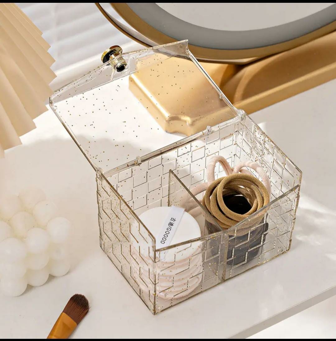Mini Elegant 2 Compartment Holder With Lid