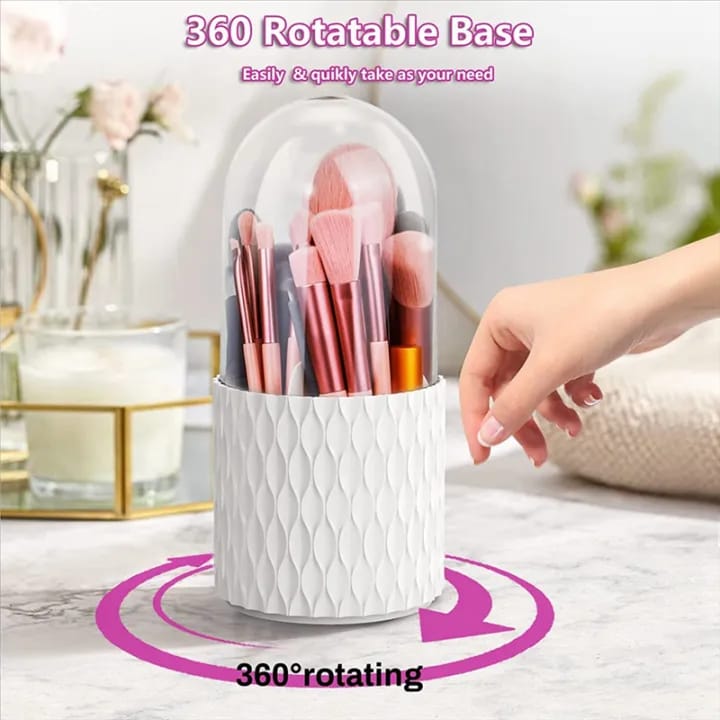 Rotating Makeup Brush Holder - Premium Quality