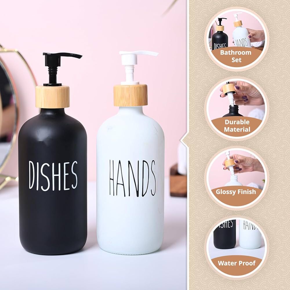 Luxury Ceramic Soap Dispenser -  Glossy Finish