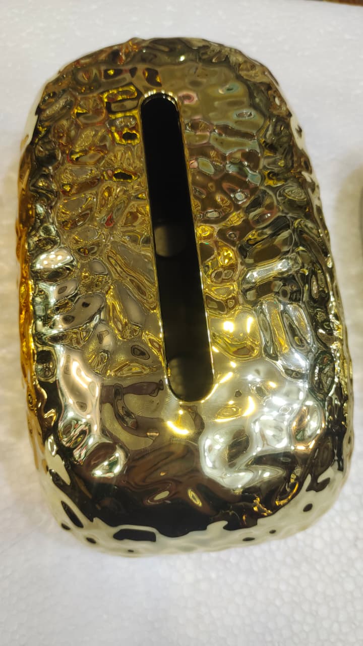 Metallic Textured Tissue Box