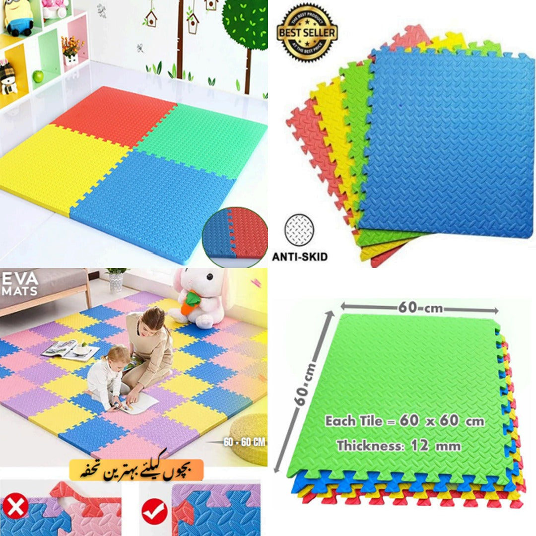 High Quality 12MM EVA Puzzle Mat - Pack of 4