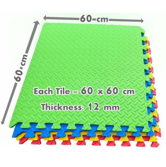 High Quality 12MM EVA Puzzle Mat - Pack of 4