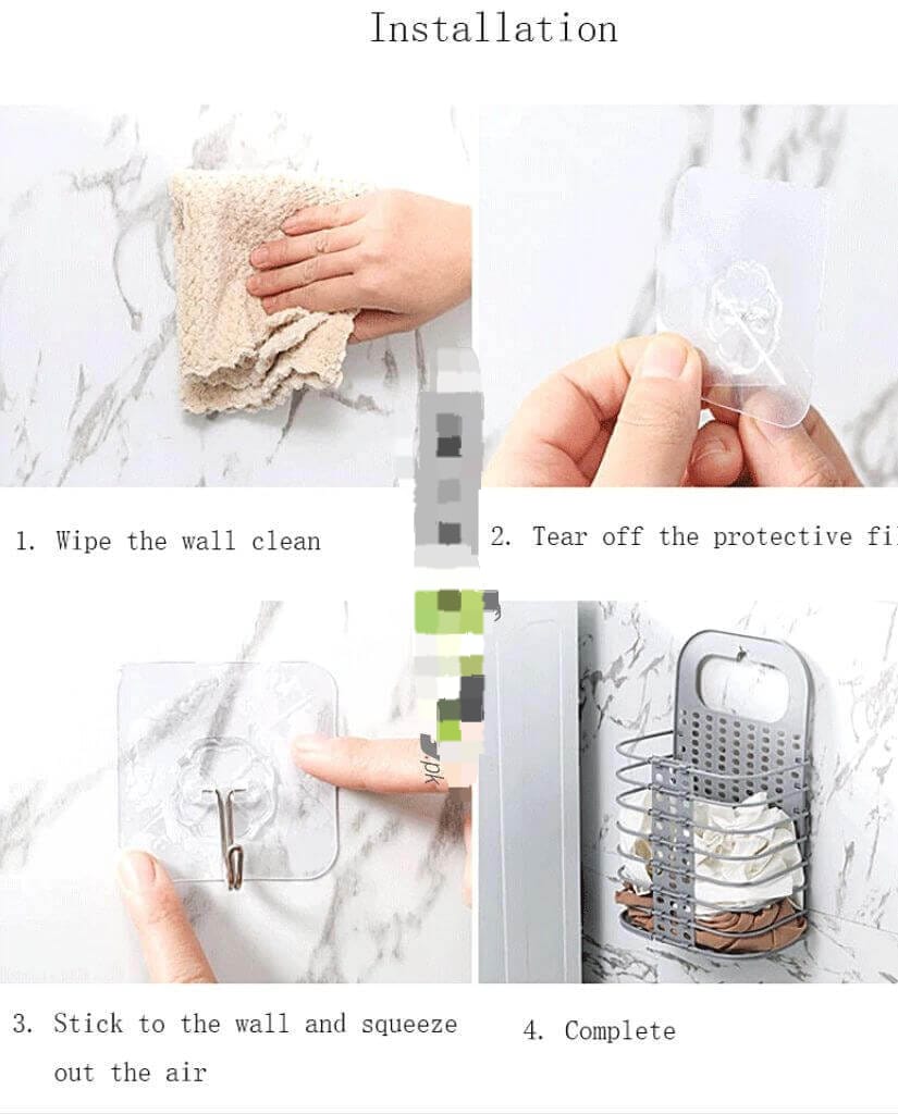 Wall Hanging Folding Dirty Clothes Basket