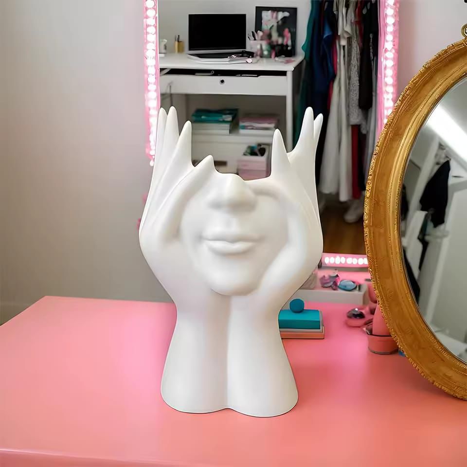 Abstract Facial Design Storage Box - Pack of 2