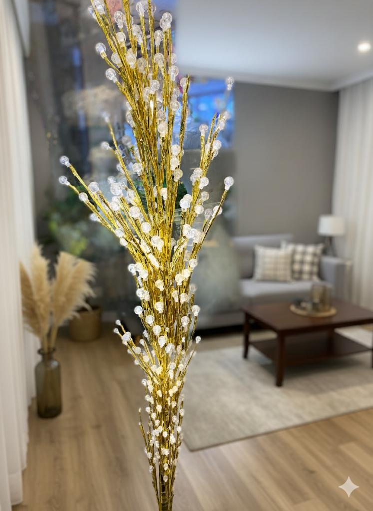 Decorative Gold LED Twig Tree