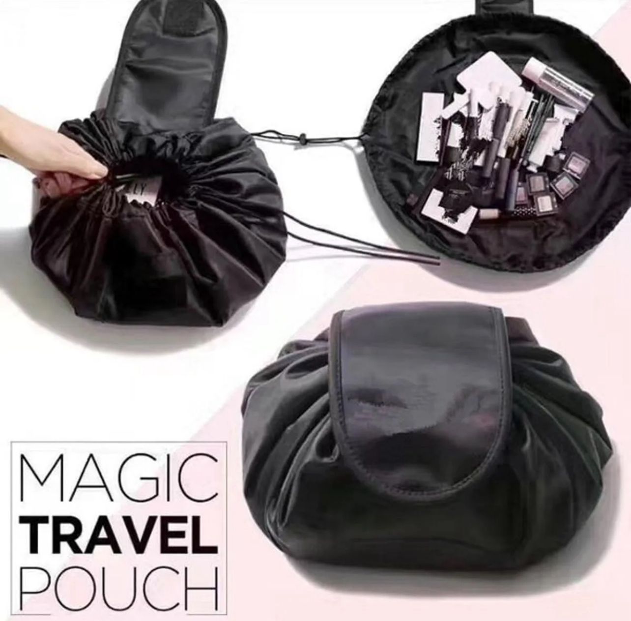Drawstring Makeup Pouch
