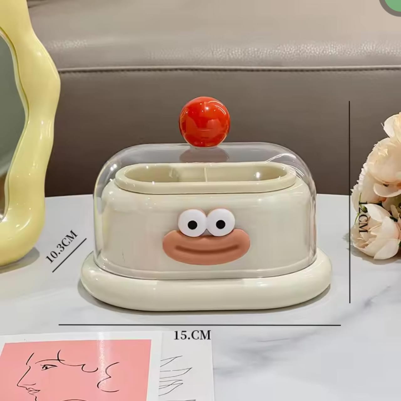 New Creative Toothpick / Cotton Bud Holder Double