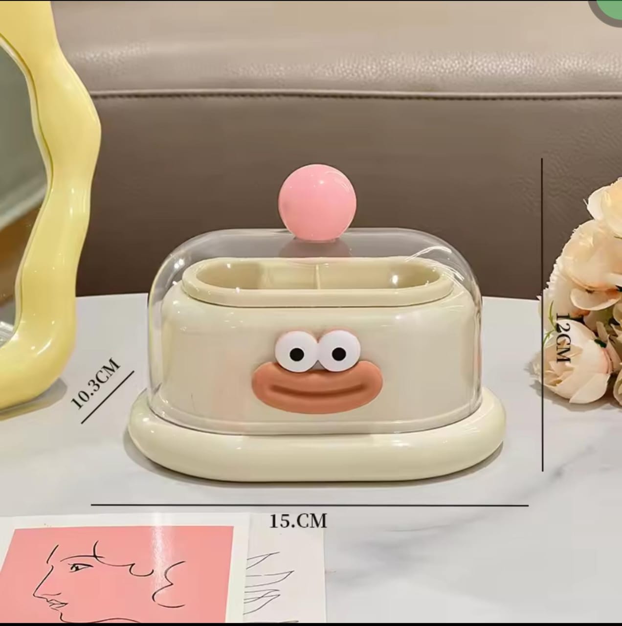 New Creative Toothpick / Cotton Bud Holder Double