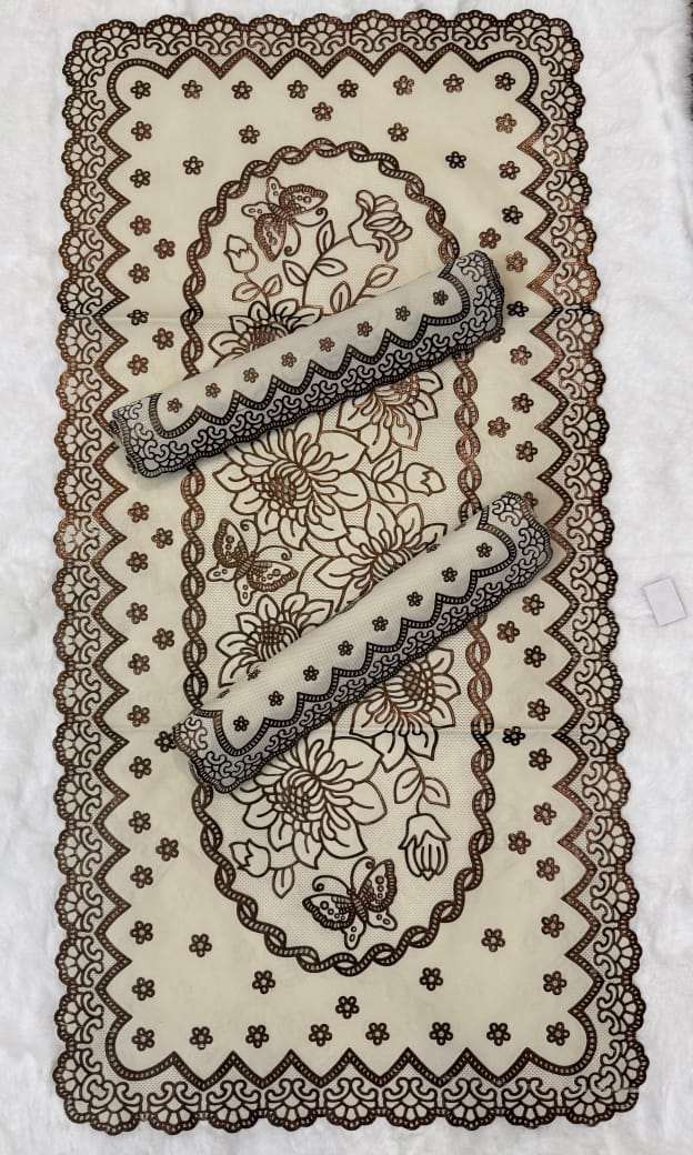 3 PCs Center Table Runner & Mats Set