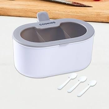 3 Portion Spice Jar With Spoon