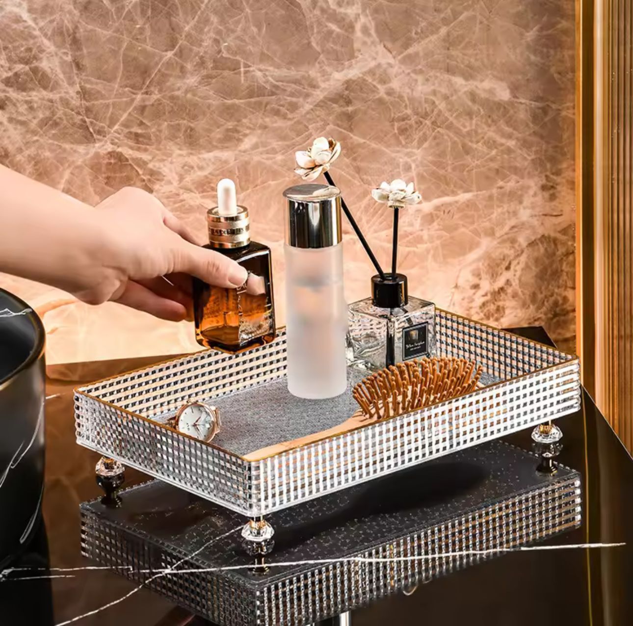 LUXURY Cosmetics Perfumes Multi Functional Tray