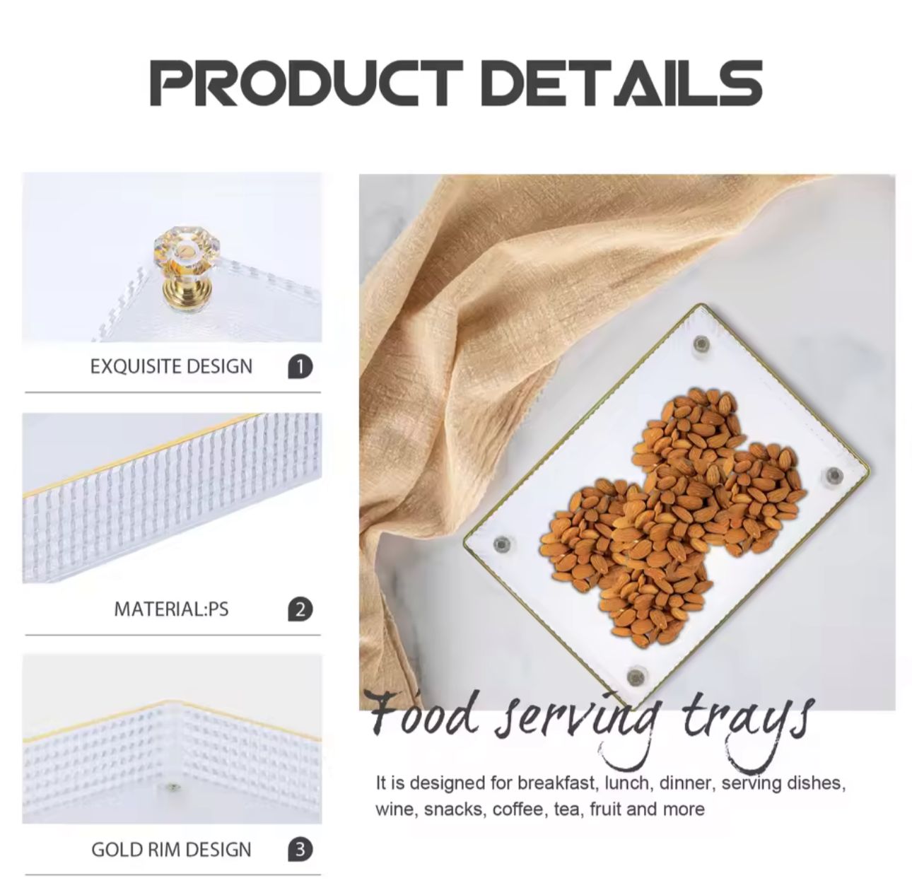 LUXURY Cosmetics Perfumes Multi Functional Tray