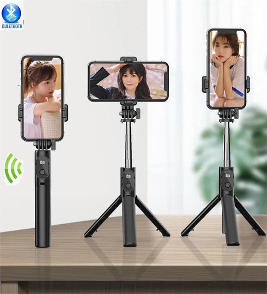 WIRELESS SELFIE STICK  BLUETOOTH REMOTE & TRIPOD STAND