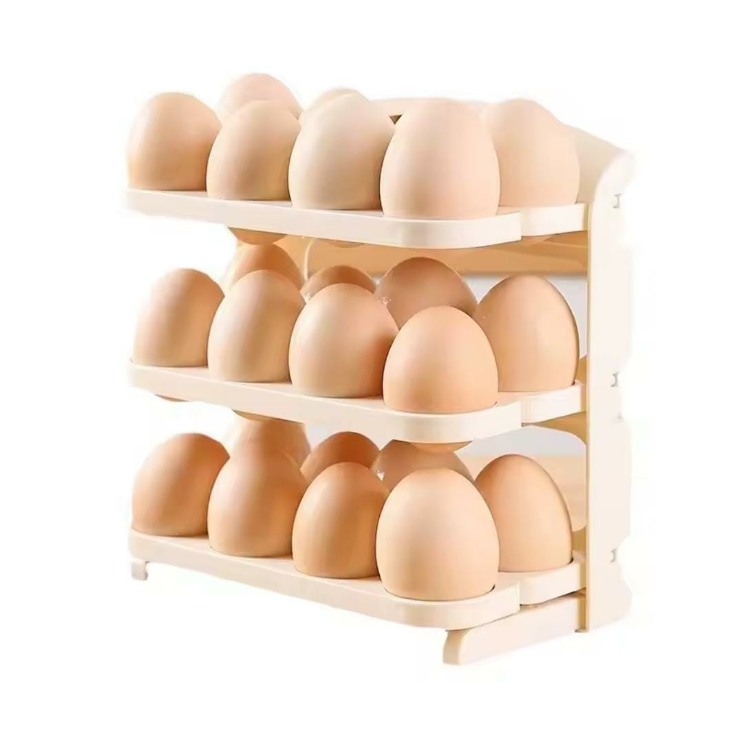 24 Grid 3 Tier Foldable Egg Storage Box