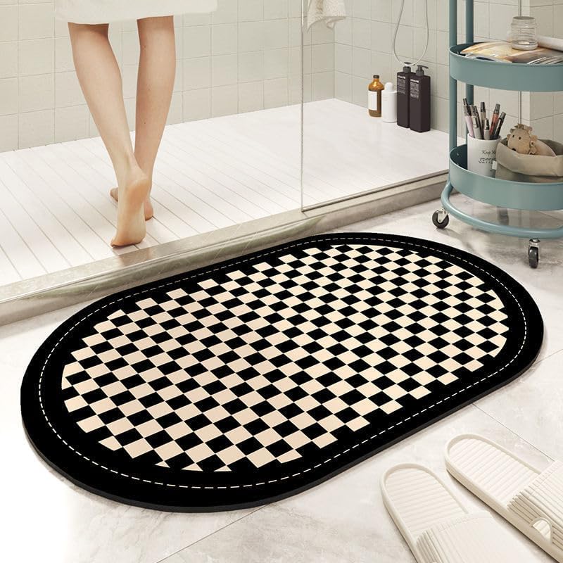 Water Absorbent &amp; Anti Slip Bathroom Mat - High Quality